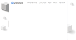Desktop Screenshot of drklotz.de