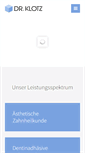 Mobile Screenshot of drklotz.de